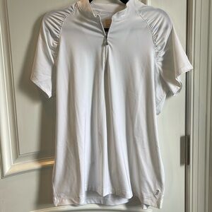 Sport Haley White Quarter Zip Golf Shirt Size XL